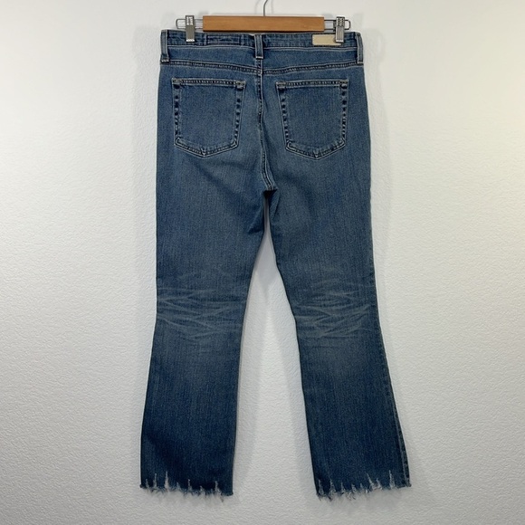 AG Adriano Goldschmied Jodi Crop High Rise Slim Flare size 28R - Picture 7 of 10